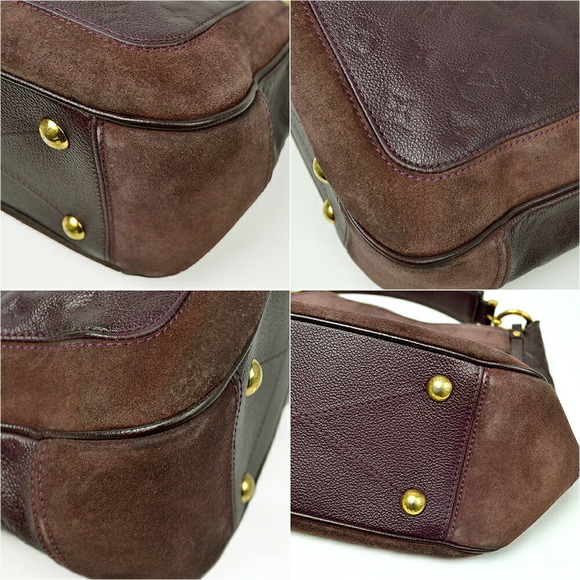 Louis Vuitton Audacious PM Monogram Empreinte Suede Shoulder Bag Purple - Picture 5 of 11